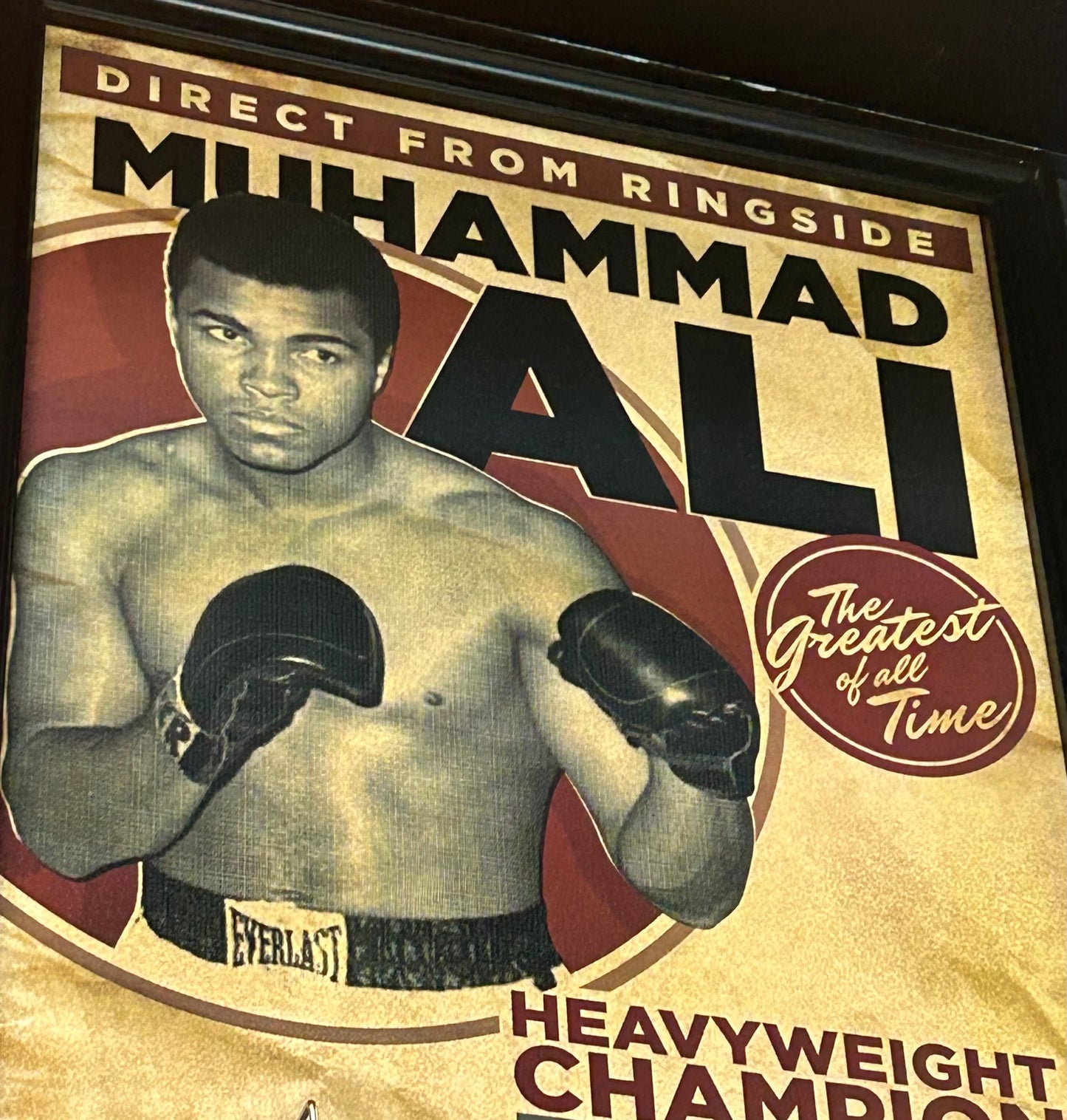 MUHAMMAD ALI POSTER ( ART WORK )